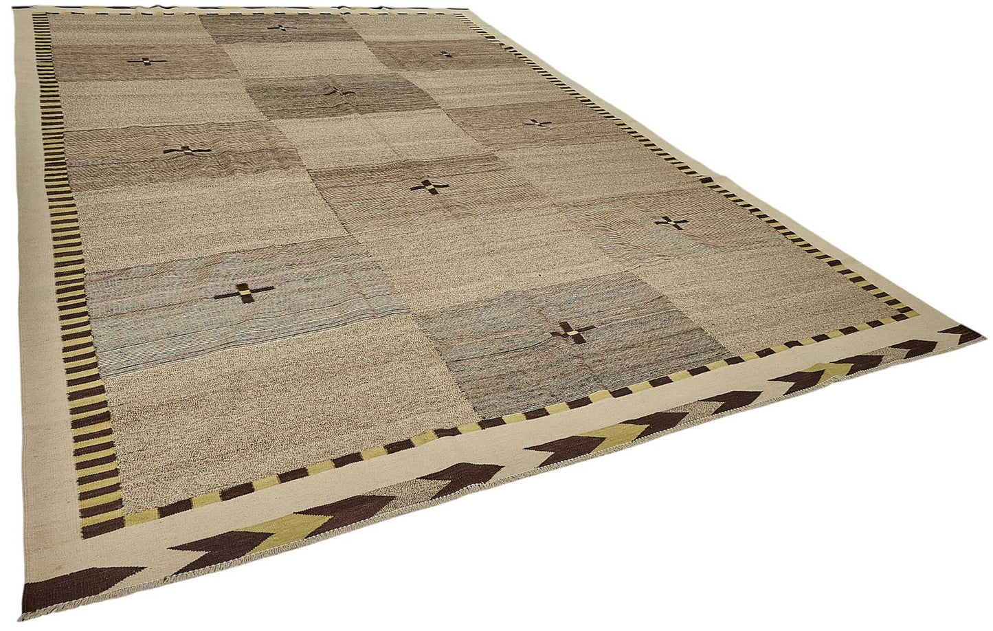 10x14 Contemporary Wool Kilim Rug - 51805