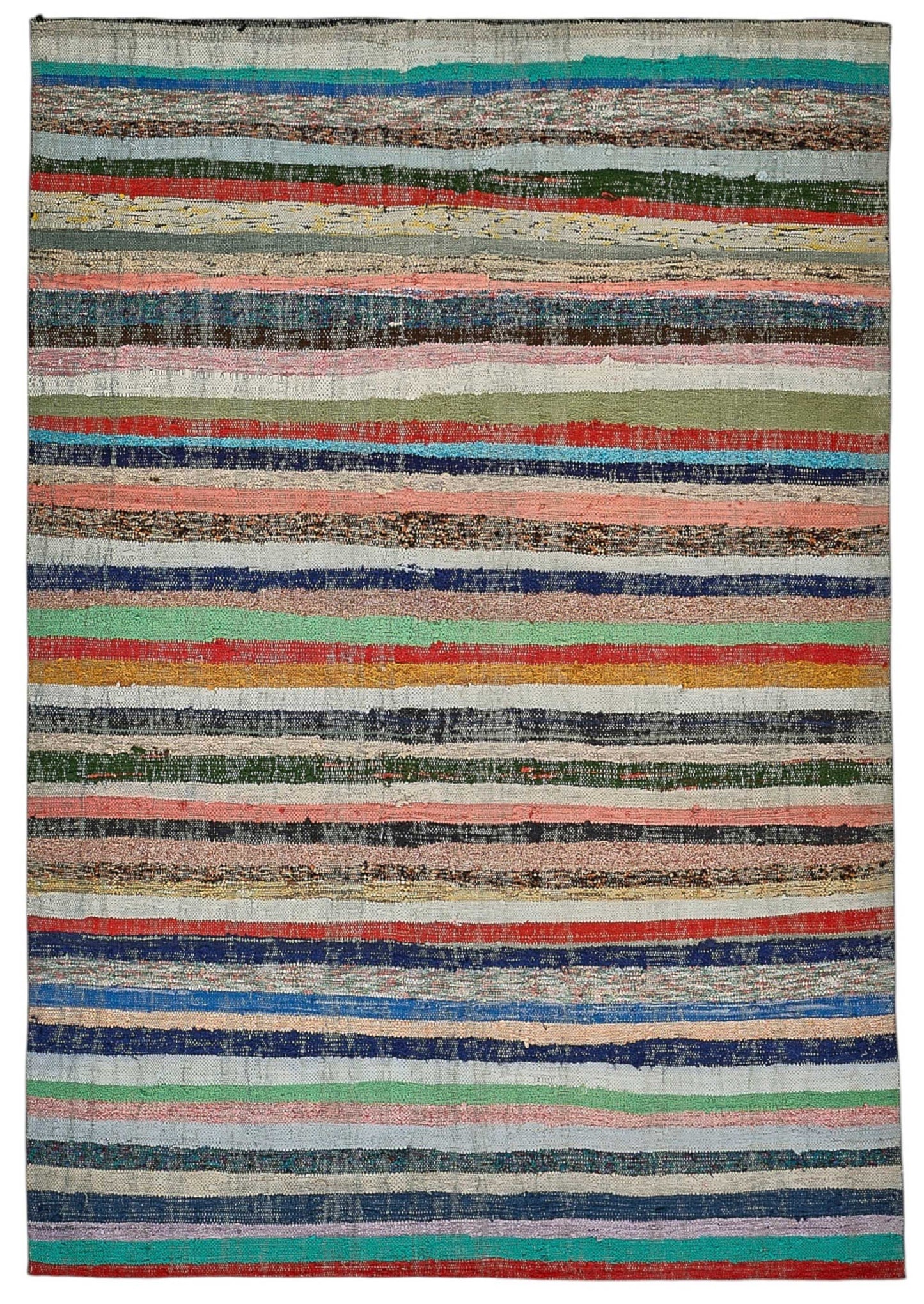 5x7 Handmade Vintage Chaput Kilim Rug - 51814
