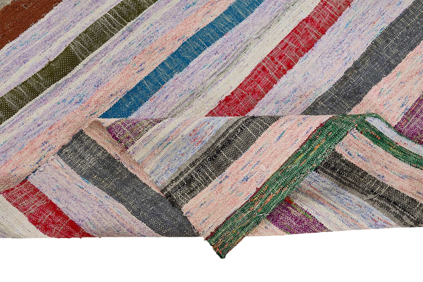 6x9 Handmade Vintage Chaput Kilim Rug - 51815