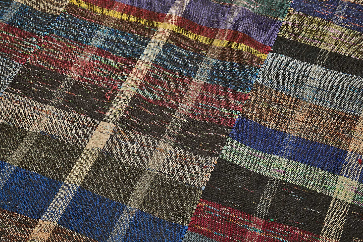 5x10 Handmade Vintage Chaput Kilim Rug - 51820