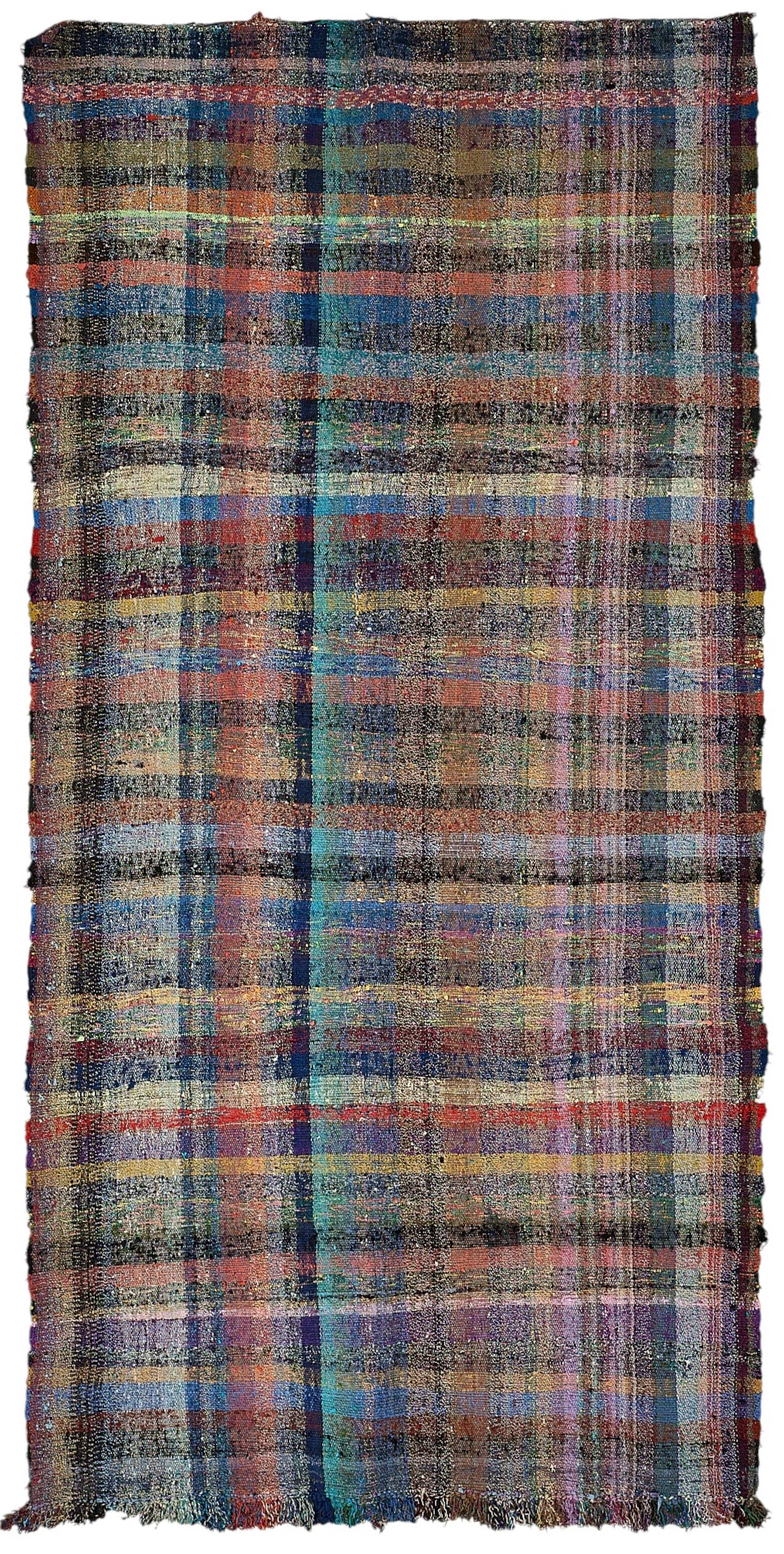 5x11 Handmade Vintage Chaput Kilim Rug - 51828