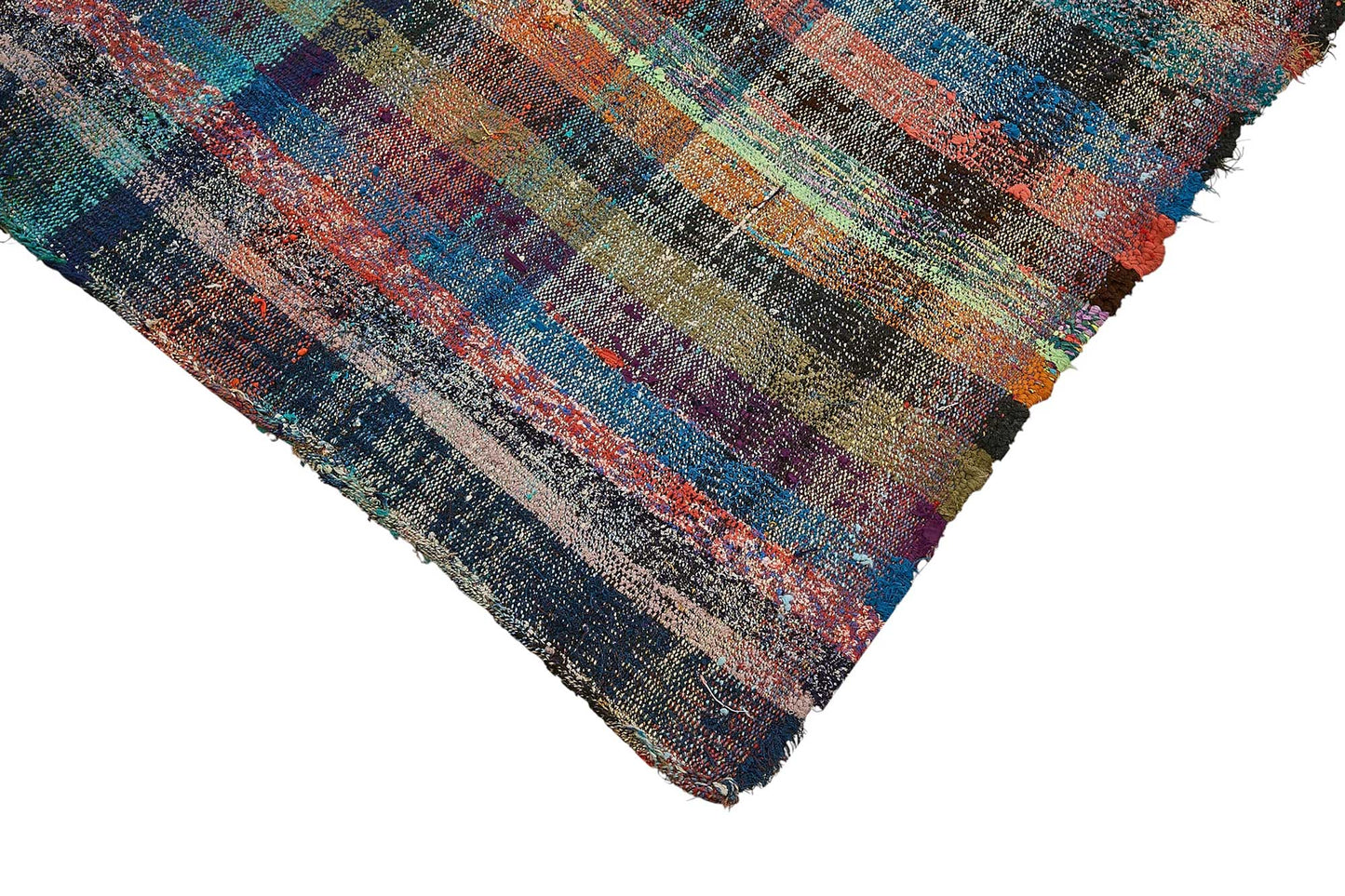 5x11 Handmade Vintage Chaput Kilim Rug - 51828