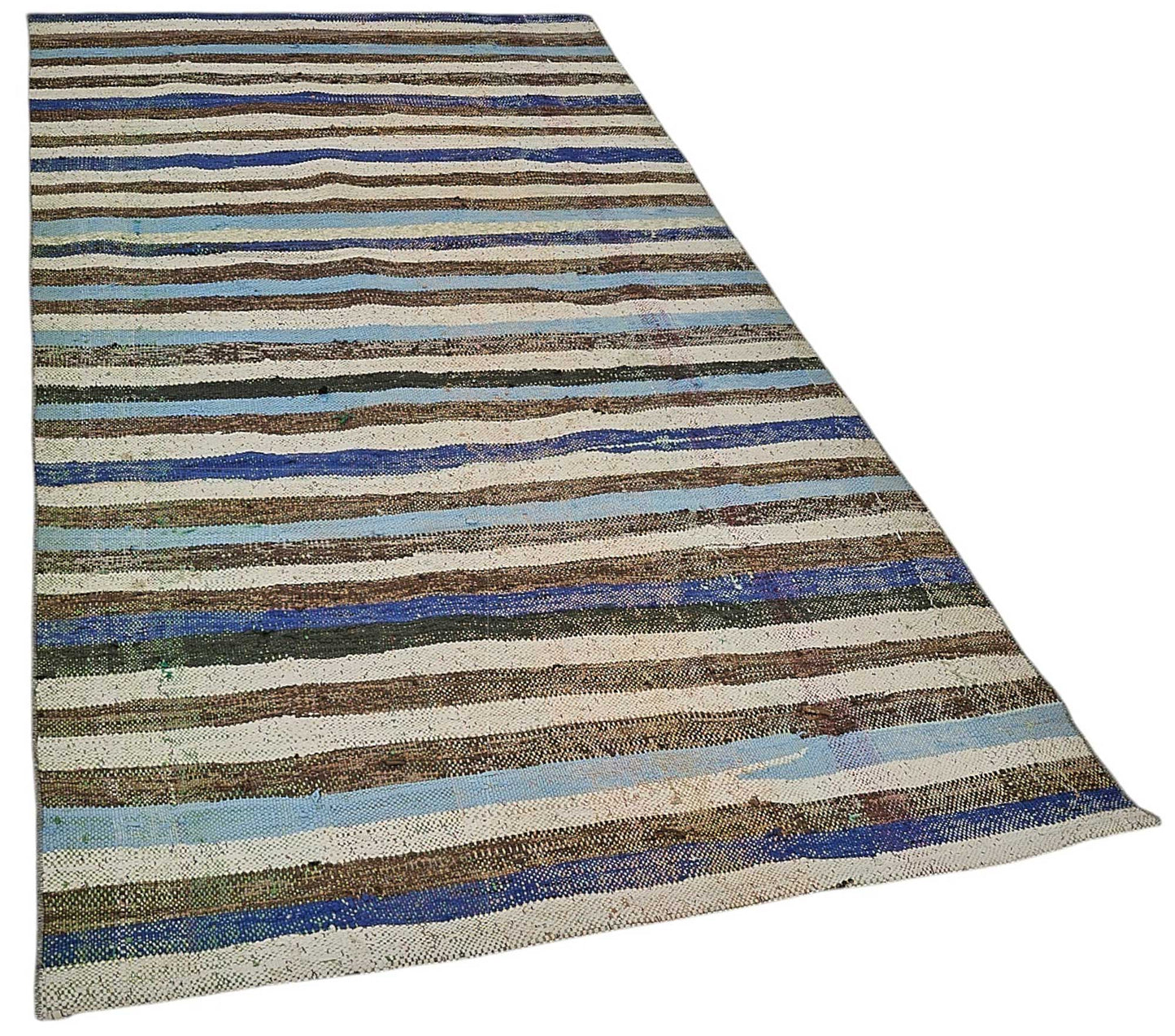 4x8 Handmade Vintage Chaput Kilim Rug - 51833