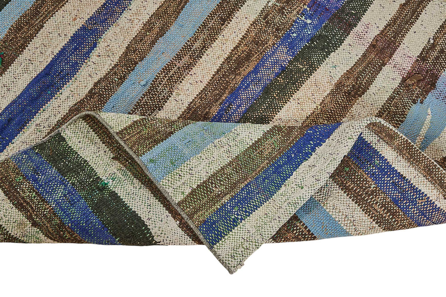 4x8 Handmade Vintage Chaput Kilim Rug - 51833