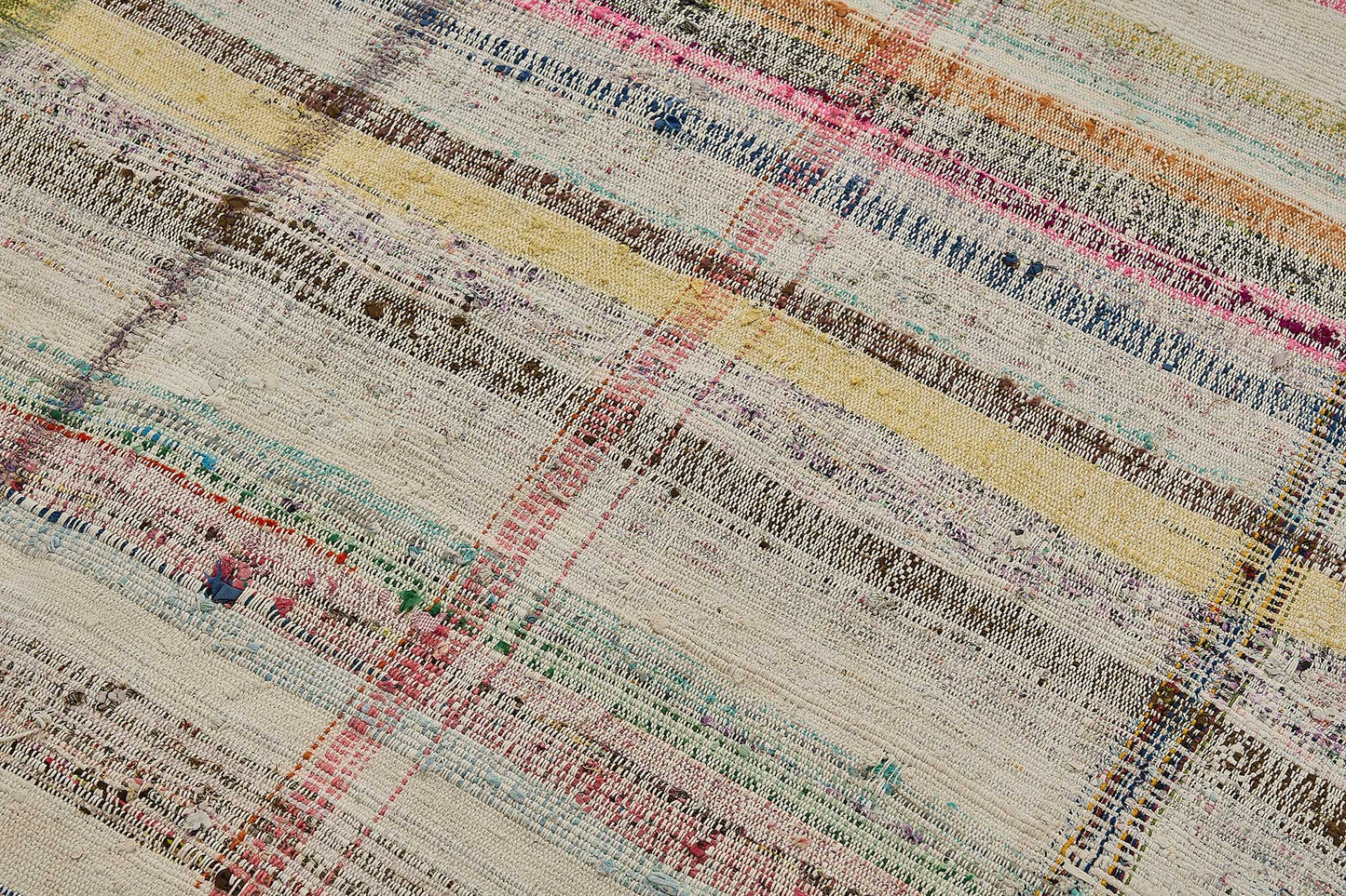 5x8 Handmade Vintage Chaput Kilim Rug - 51834