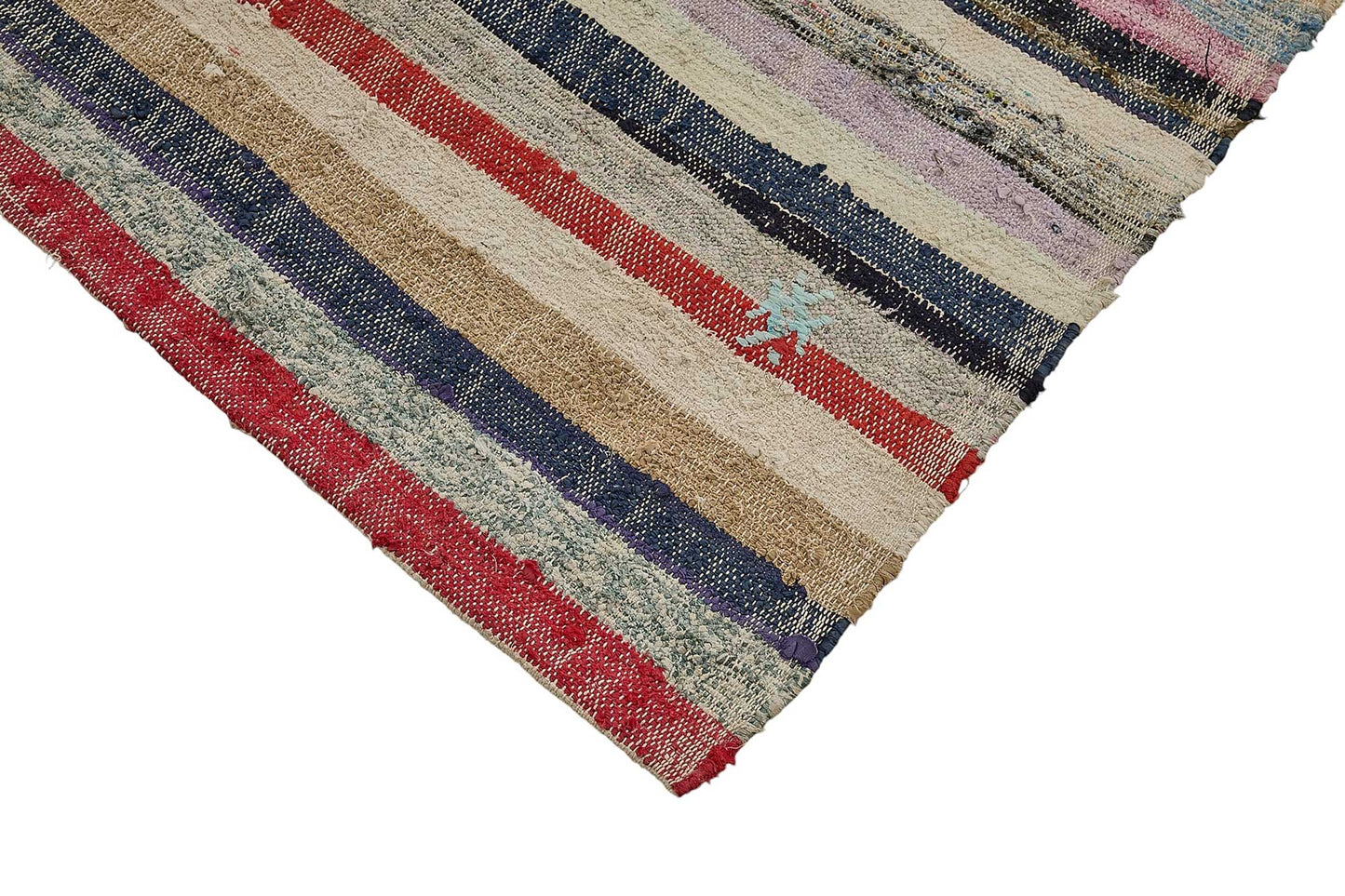 6x9 Handmade Vintage Chaput Kilim Rug - 51835