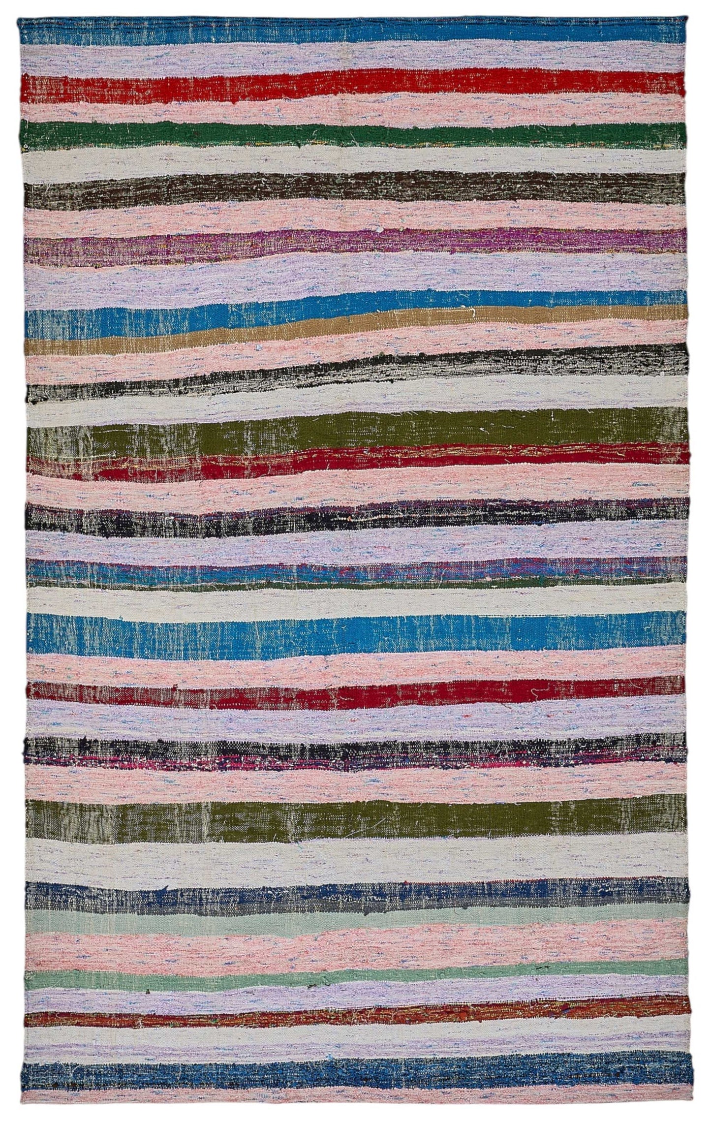 6x10 Handmade Vintage Chaput Kilim Rug - 51841
