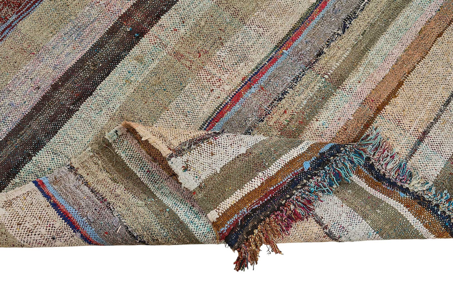 6x10 Handmade Vintage Chaput Kilim Rug - 51842