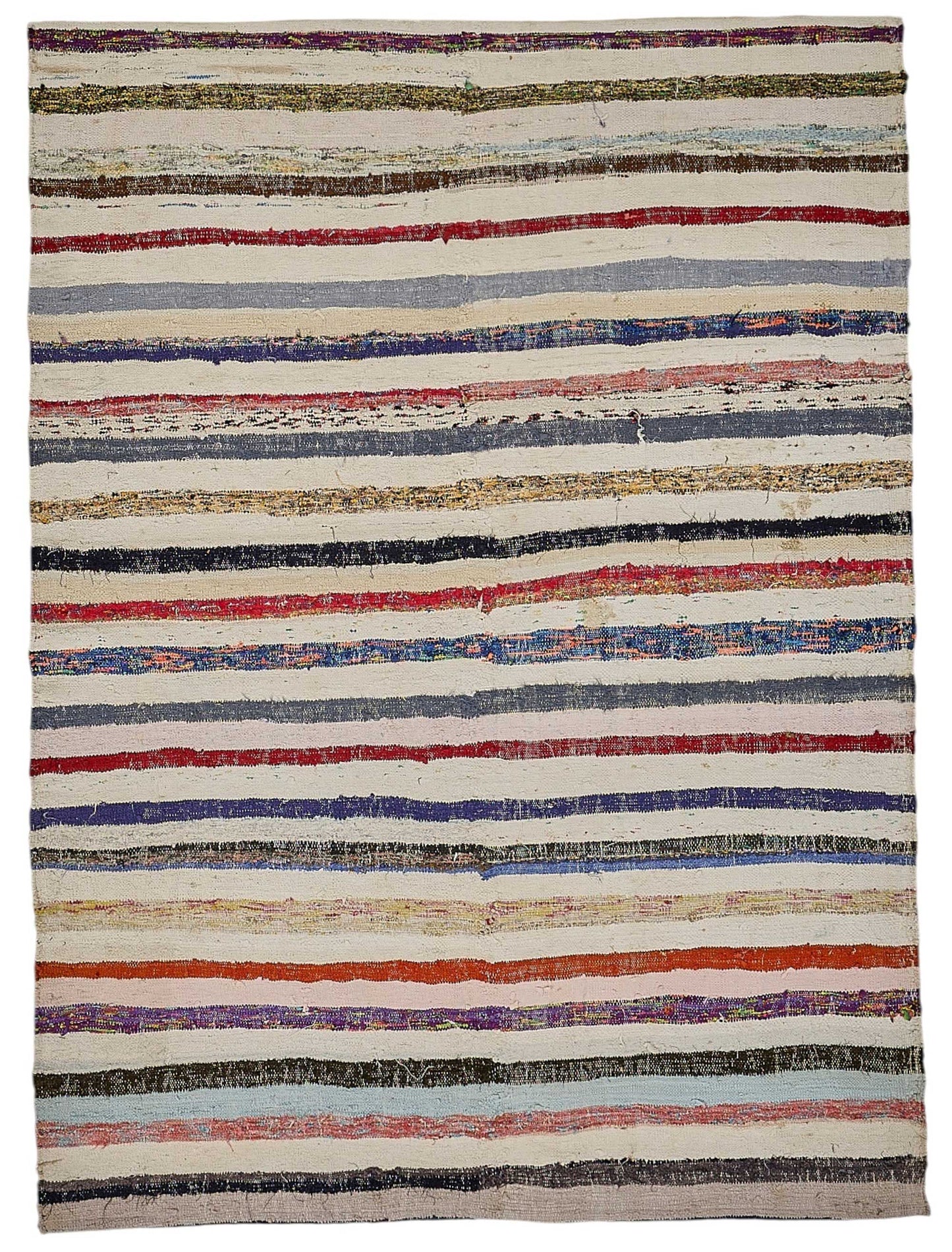 6x8 Handmade Vintage Chaput Kilim Rug - 51846