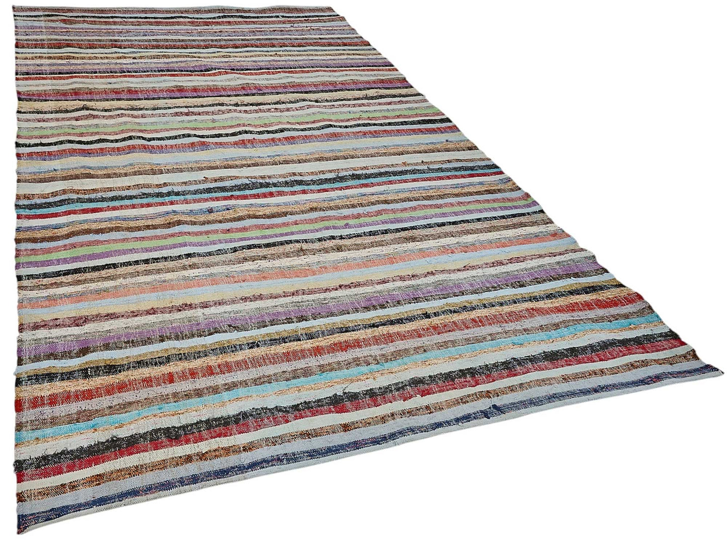 6x10 Handmade Vintage Chaput Kilim Rug - 51851