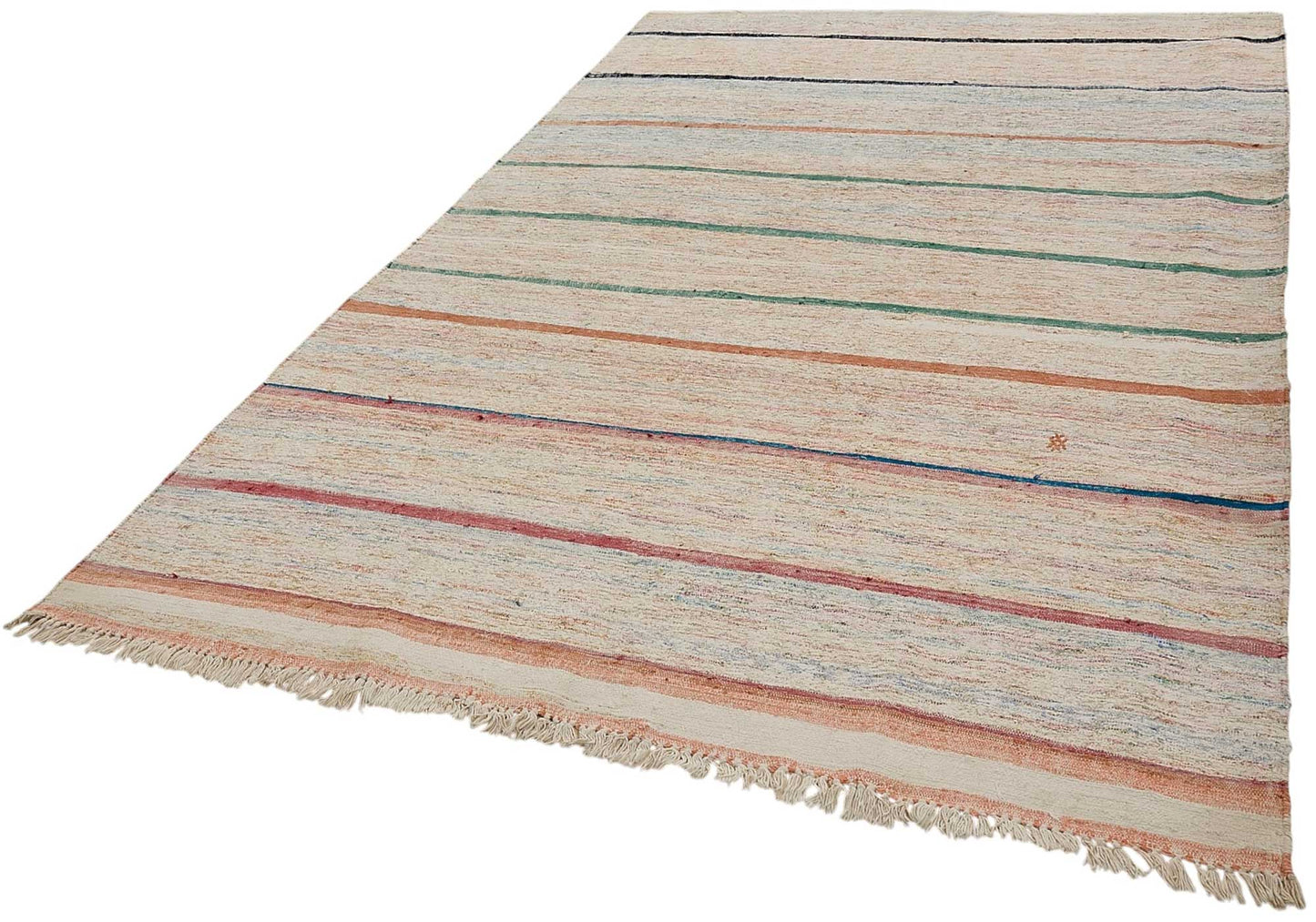 6x11 Handmade Vintage Chaput Kilim Rug - 51854