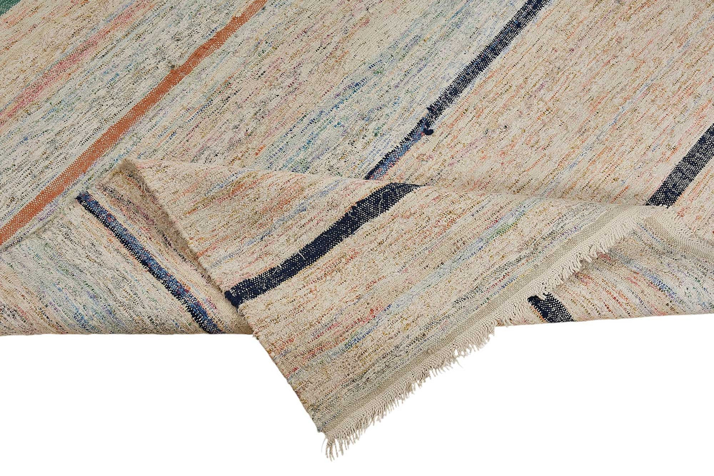 6x11 Handmade Vintage Chaput Kilim Rug - 51854