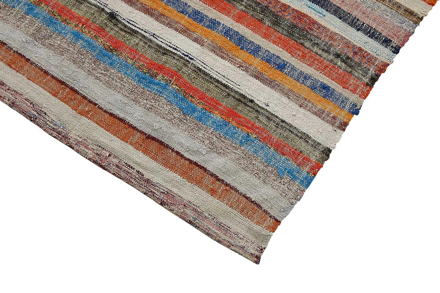 6x9 Handmade Vintage Chaput Kilim Rug - 51858