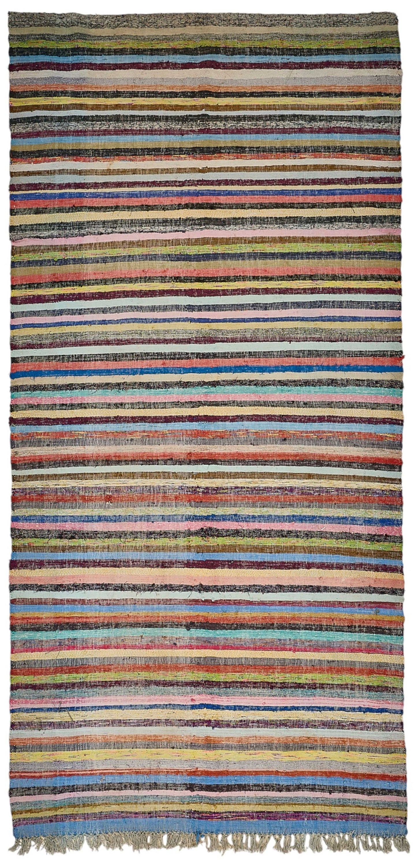 6x12 Handmade Vintage Chaput Kilim Rug - 51861