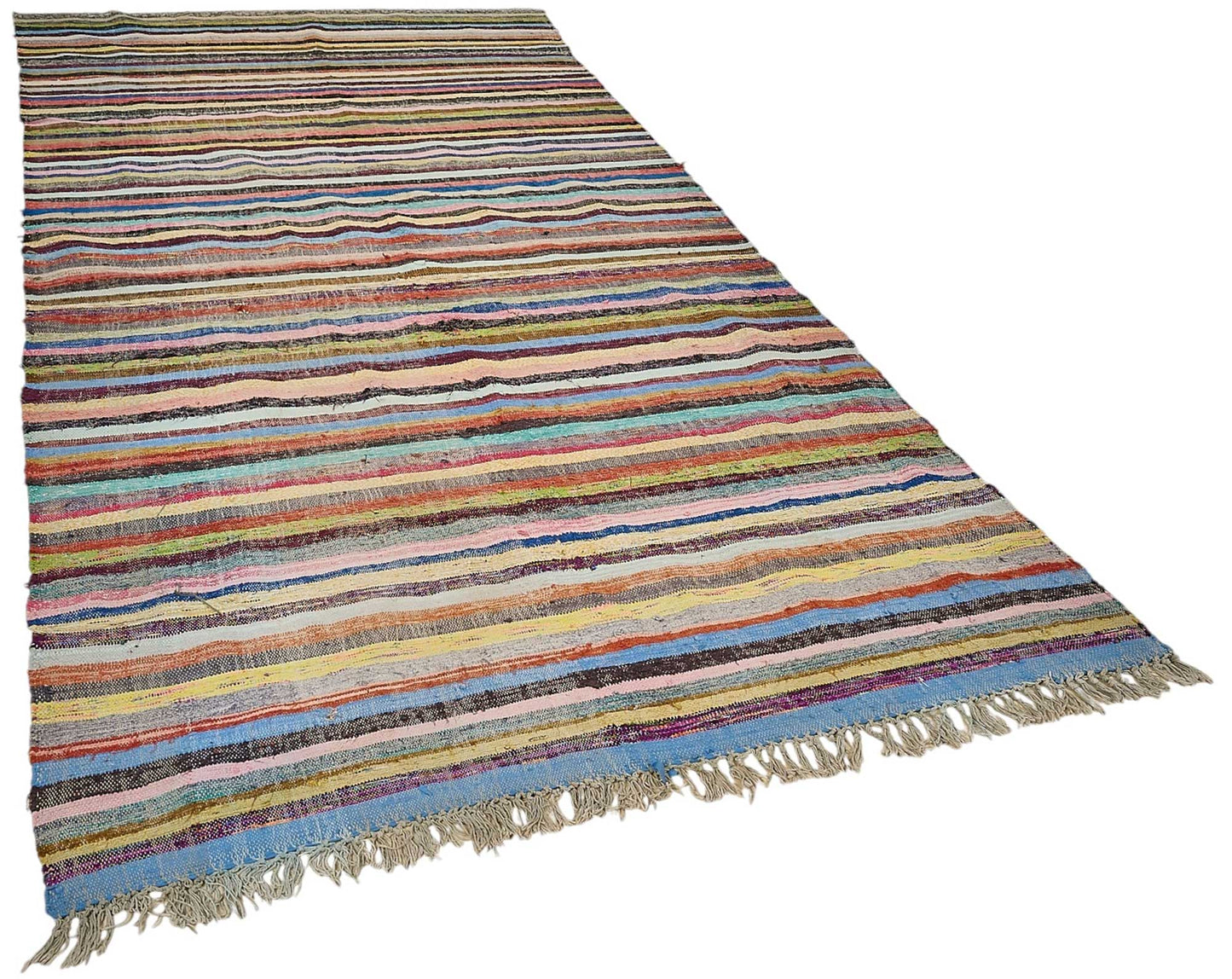 6x12 Handmade Vintage Chaput Kilim Rug - 51861
