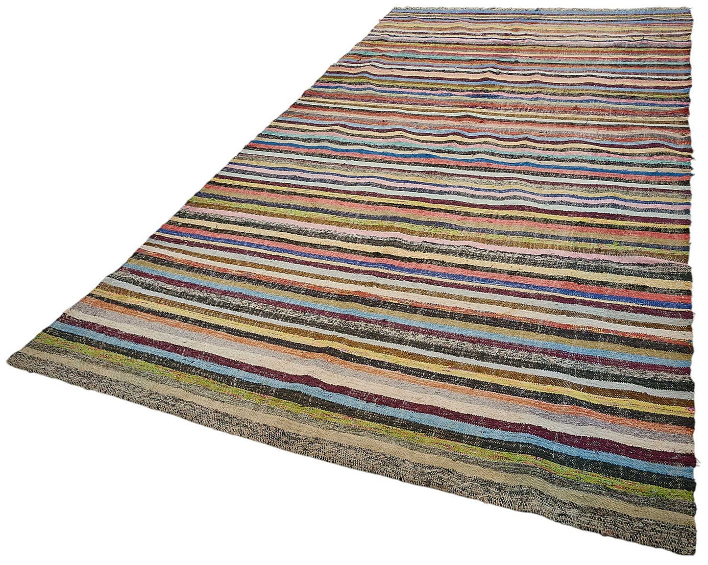 6x12 Handmade Vintage Chaput Kilim Rug - 51861