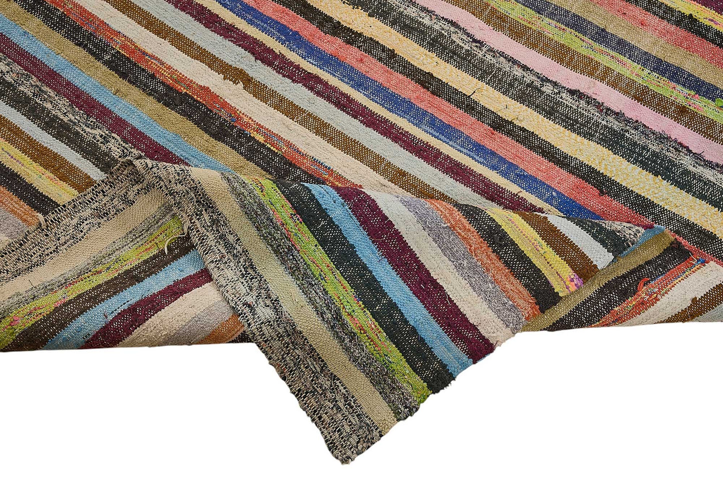 6x12 Handmade Vintage Chaput Kilim Rug - 51861