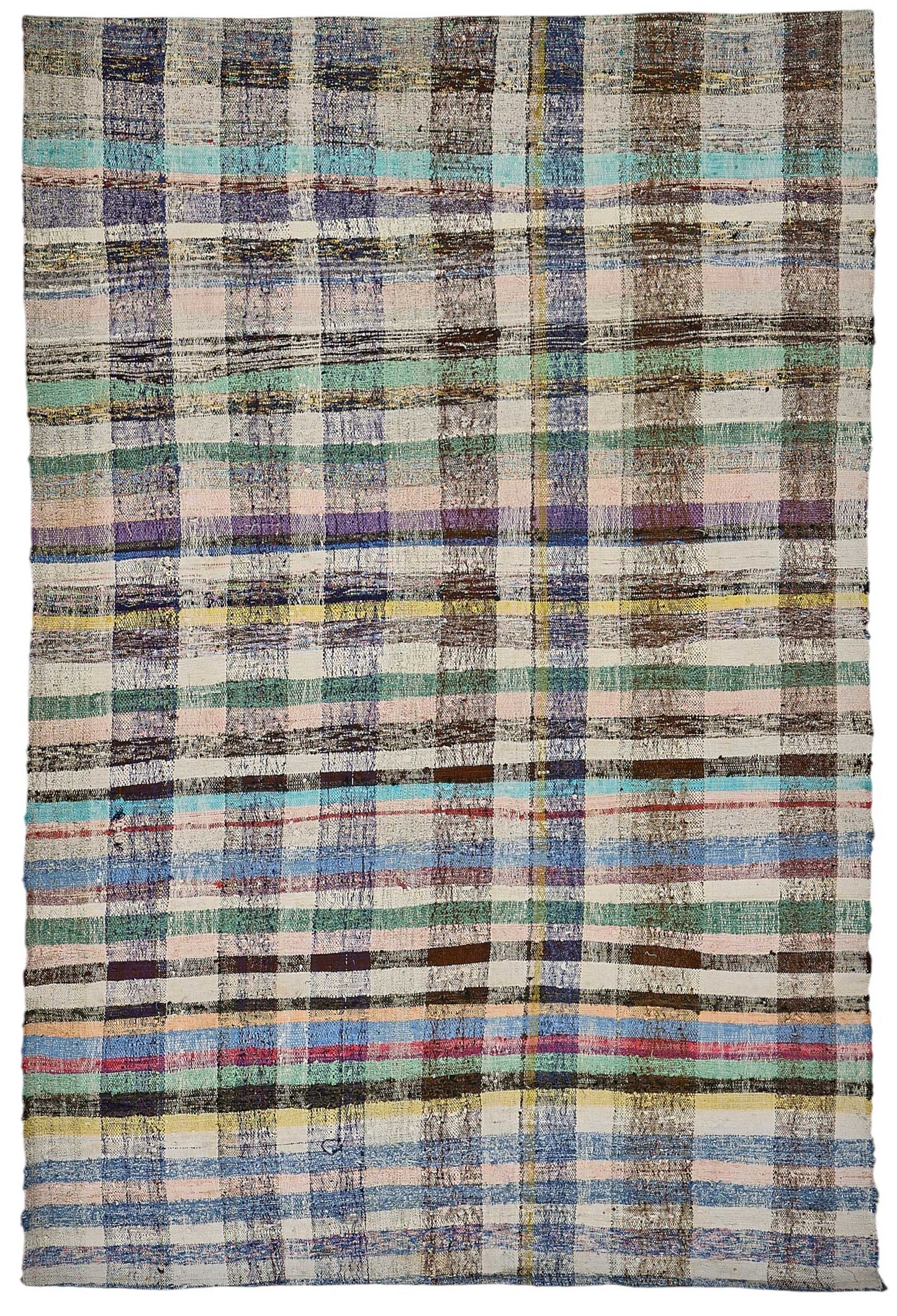 6x10 Handmade Vintage Chaput Kilim Rug - 51865