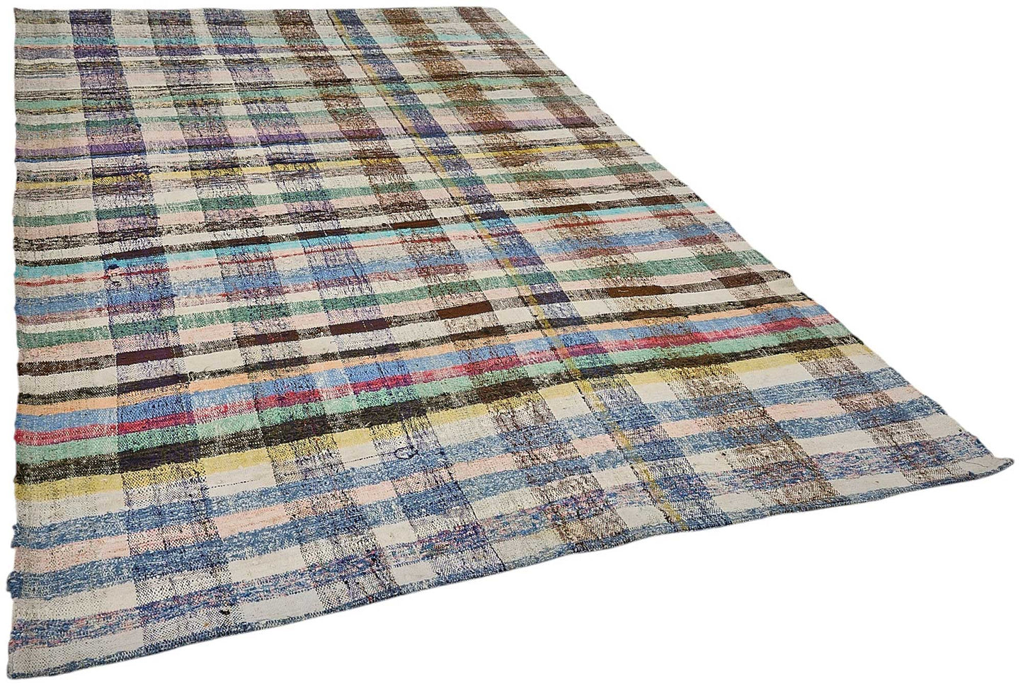 6x10 Handmade Vintage Chaput Kilim Rug - 51865