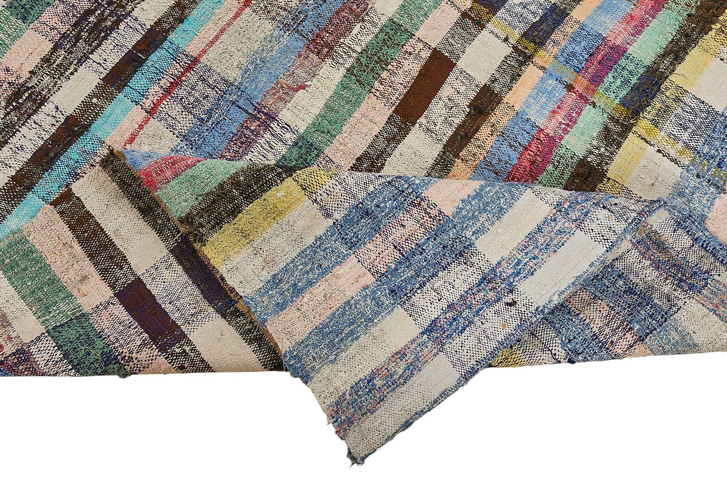 6x10 Handmade Vintage Chaput Kilim Rug - 51865