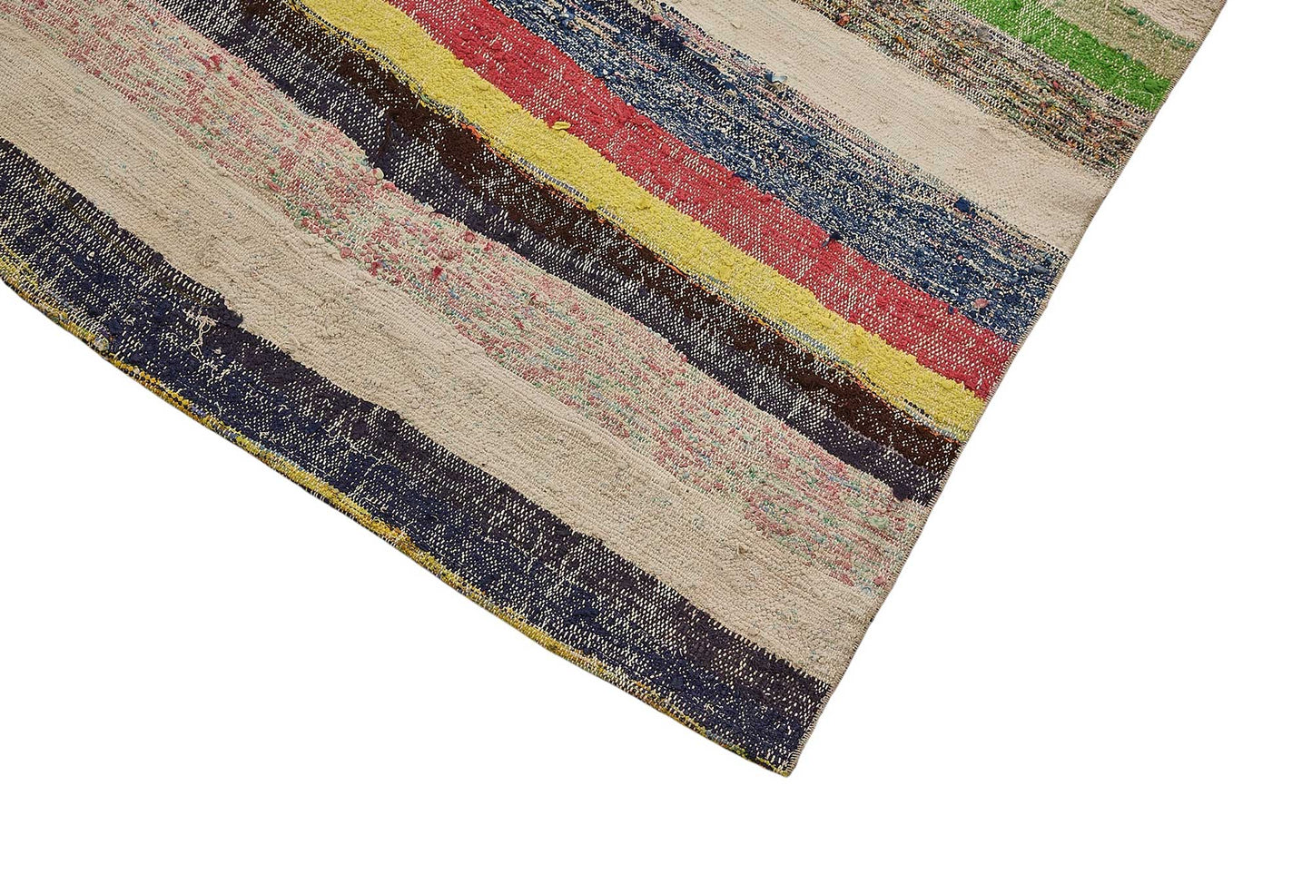 6x11 Handmade Vintage Chaput Kilim Rug - 51866
