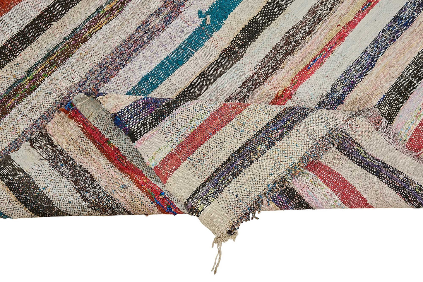 6x10 Handmade Vintage Chaput Kilim Rug - 51871