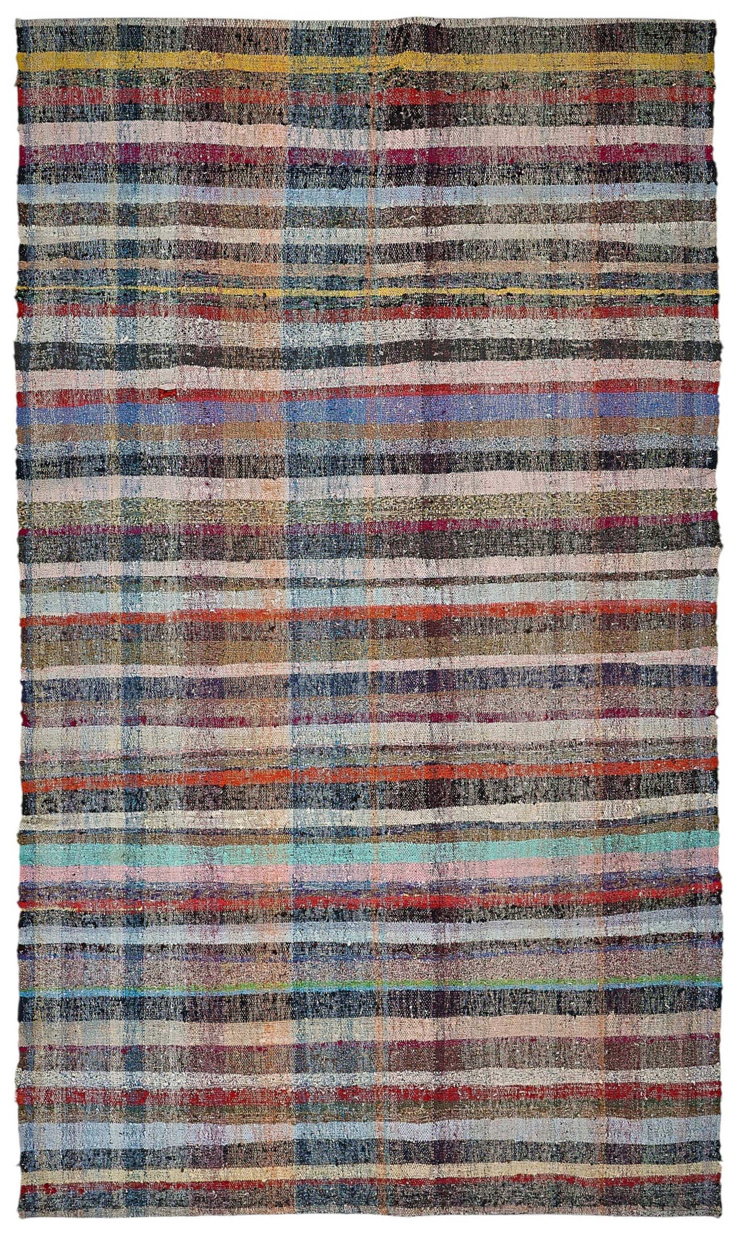 6x11 Handmade Vintage Chaput Kilim Rug - 51878
