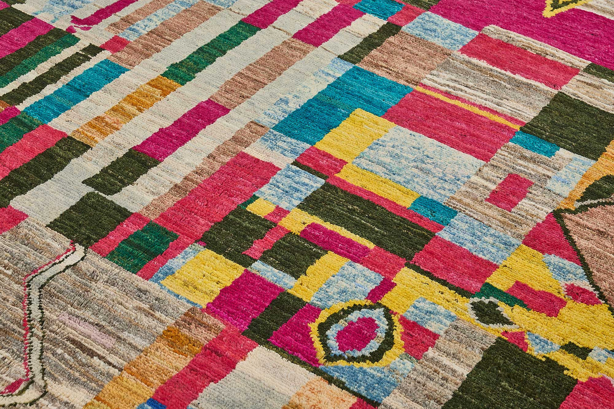 8x10 Multicolor Modern Tribal Rug - 51939