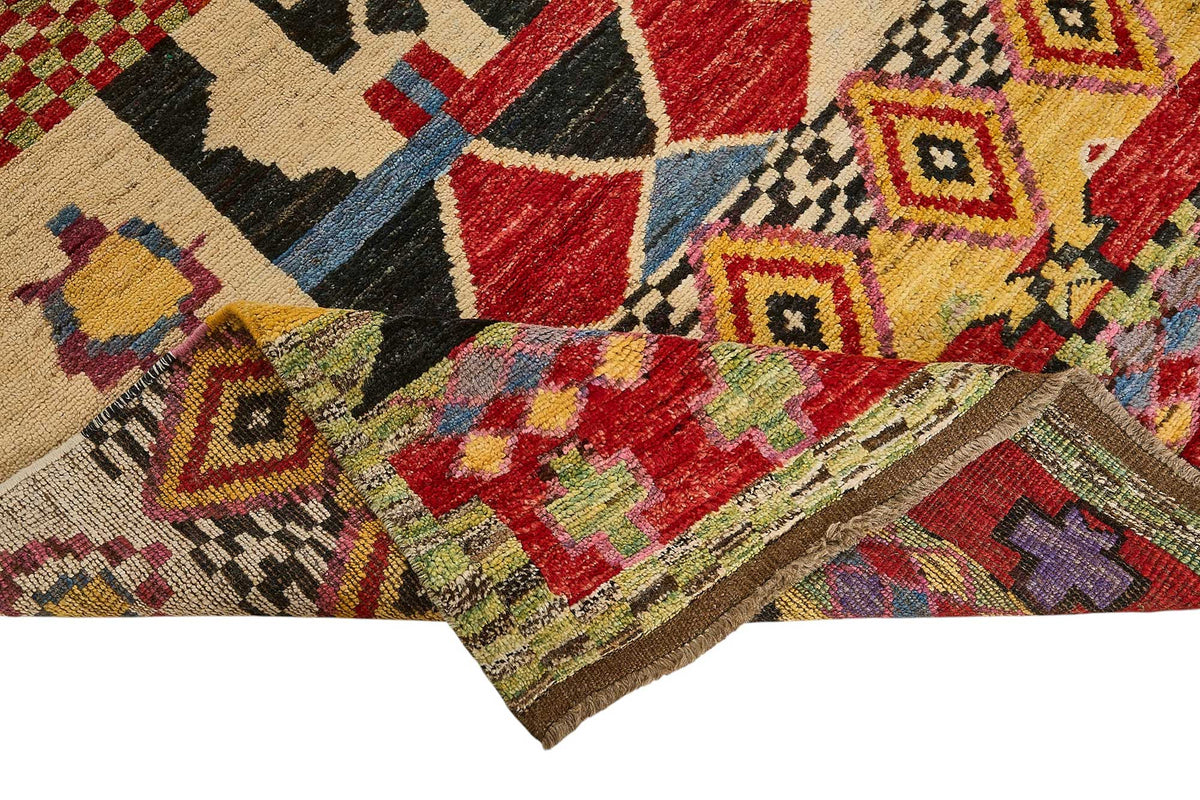 9x10 Multicolor Modern Tribal Rug - 51947