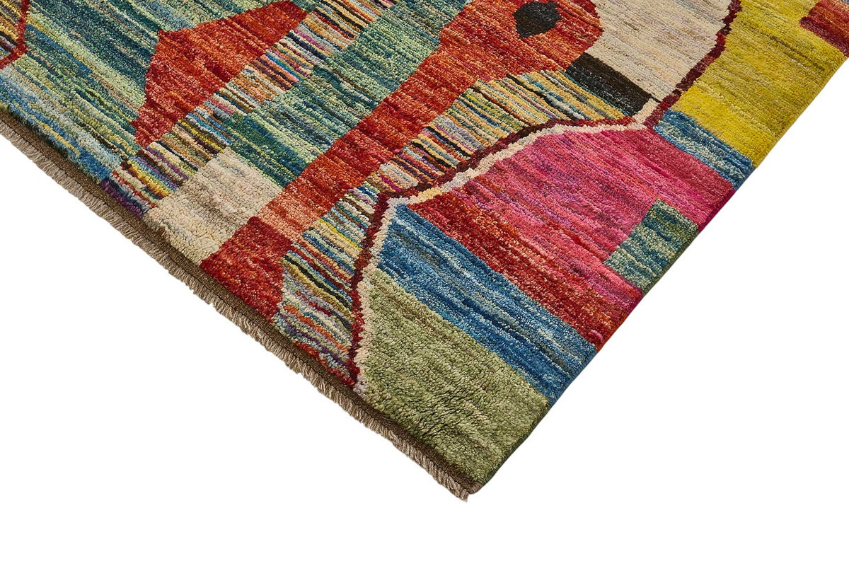 6x10 Multicolor Modern Tribal Rug - 51948