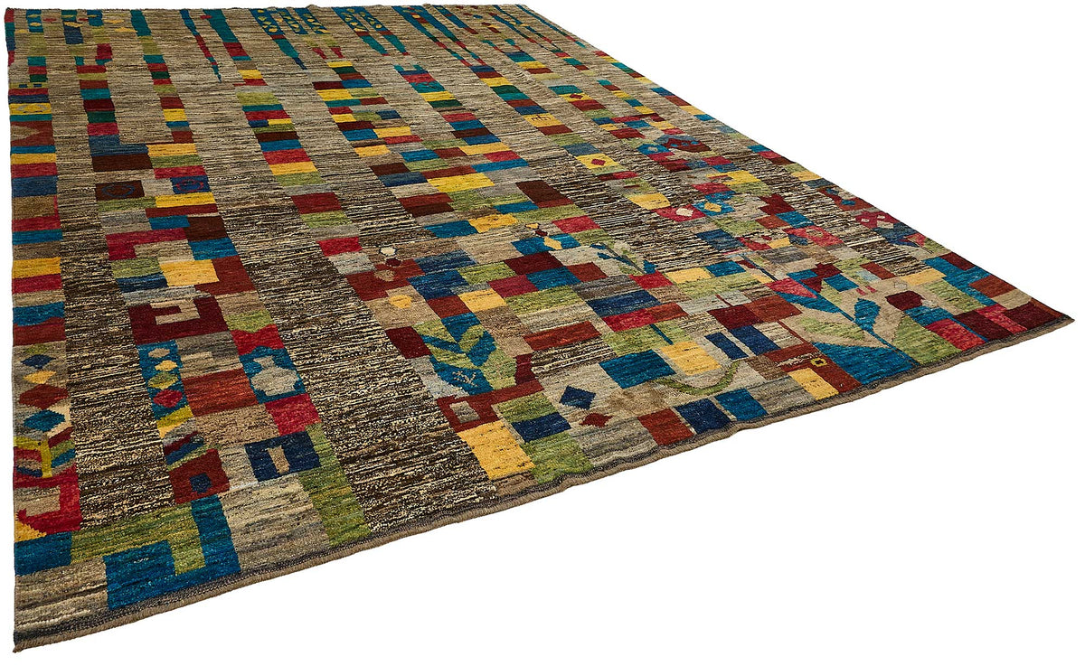 10x12 Multicolor Modern Tribal Rug - 51952