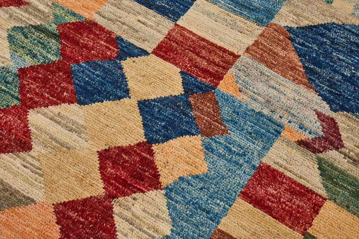 4x6 Multicolor Modern Tribal Rug - 51953