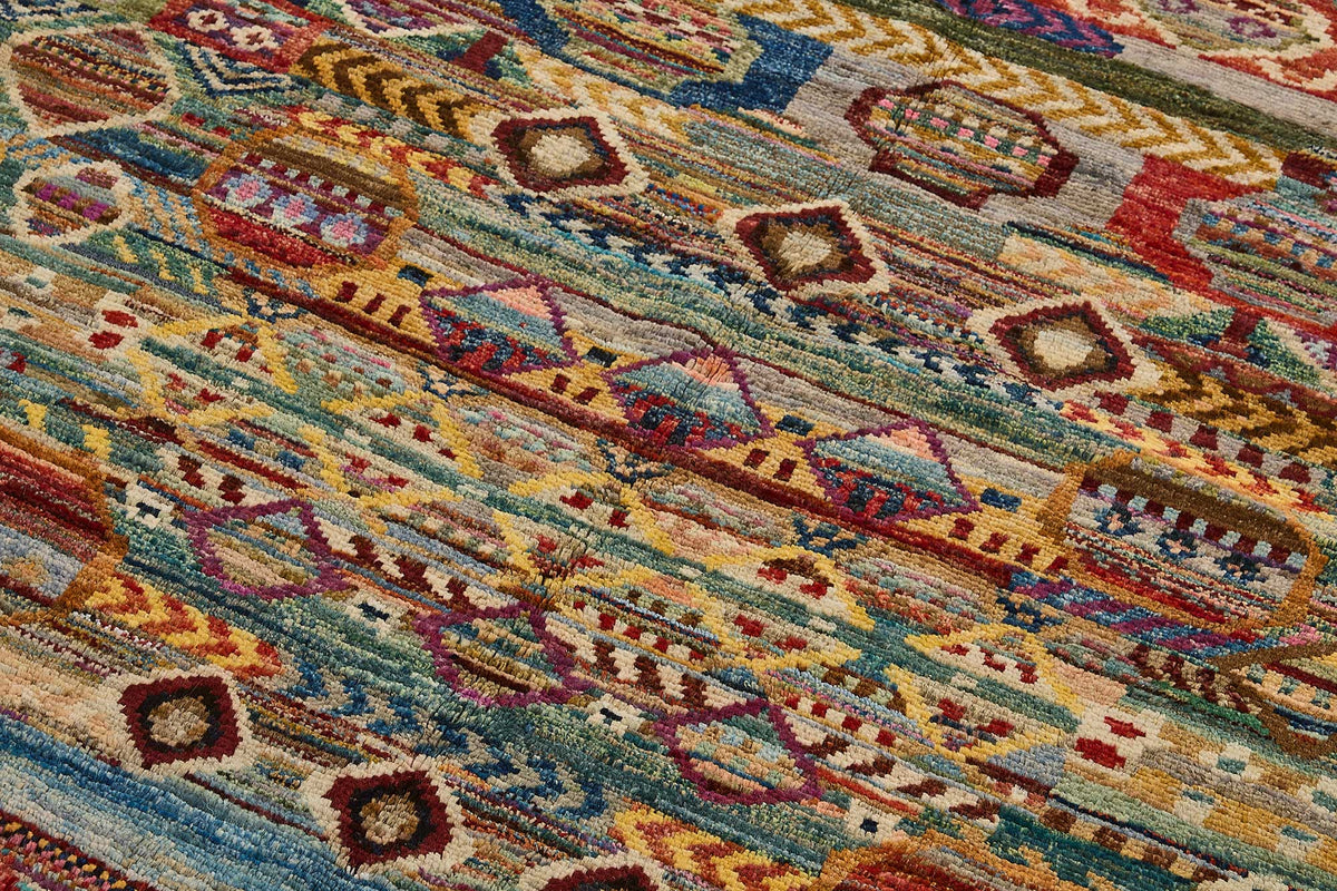 5x6 Multicolor Modern Tribal Rug - 51955