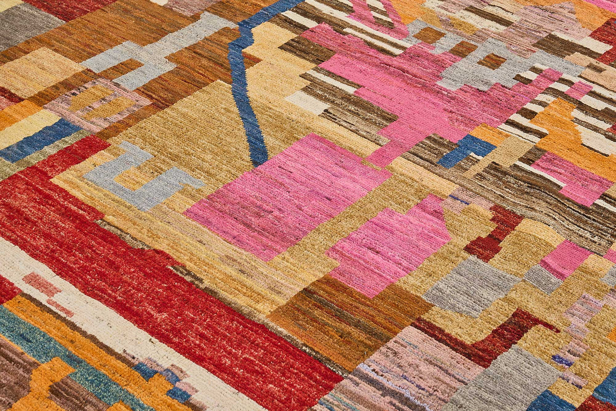 9x10 Multicolor Modern Tribal Rug - 51957