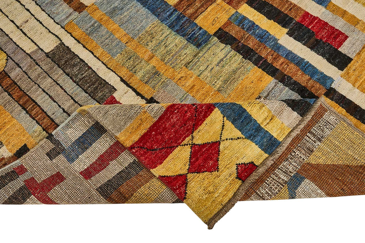 8x10 Multicolor Modern Tribal Rug - 51959