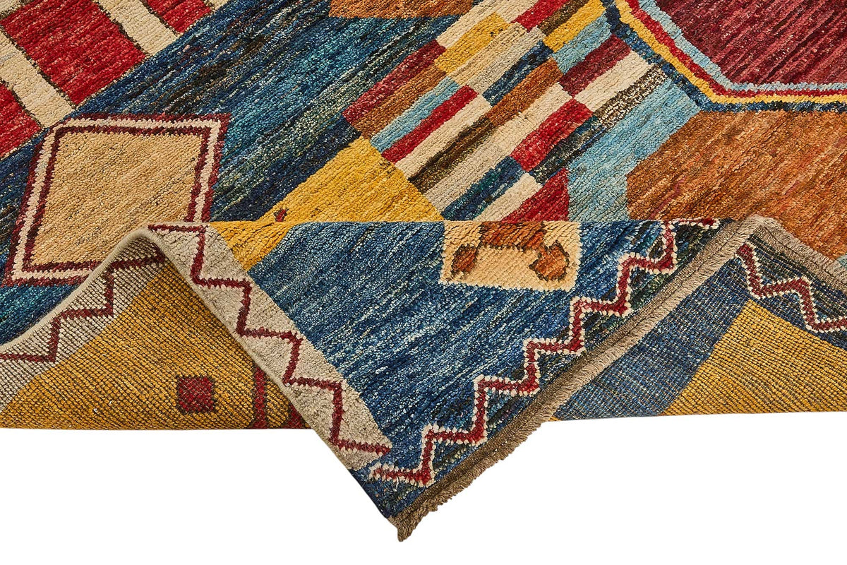 9x12 Multicolor Modern Tribal Rug - 51960