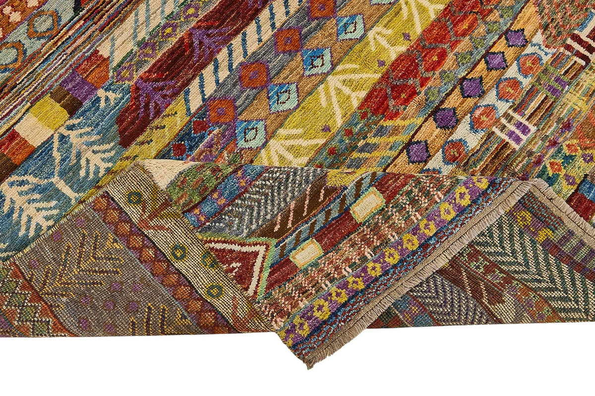6x10 Multicolor Modern Tribal Rug - 51961