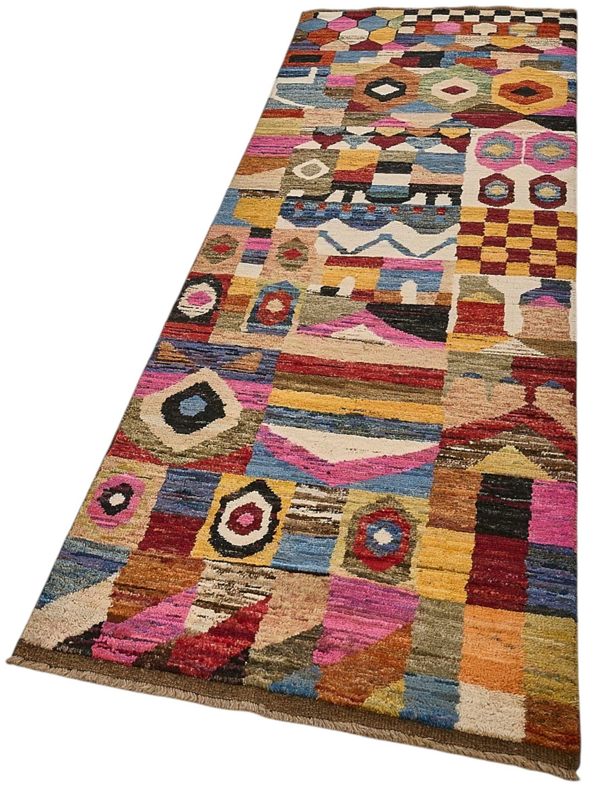 3x10 Multicolor Modern Tribal Rug - 51962