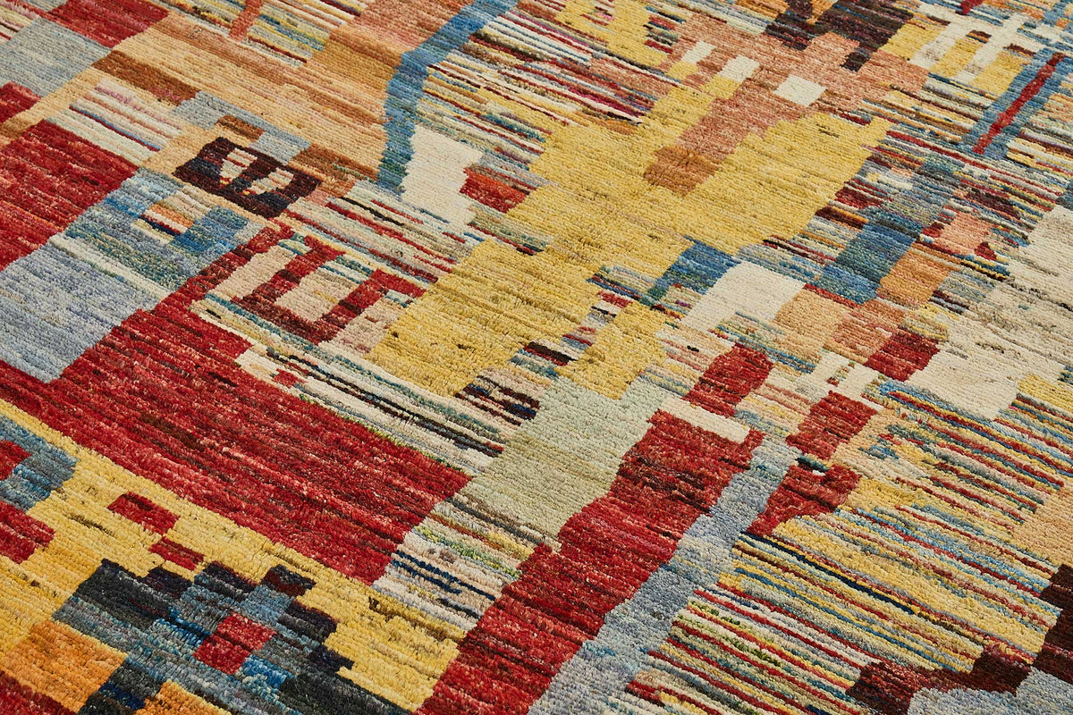 6x10 Multicolor Modern Tribal Rug - 51966