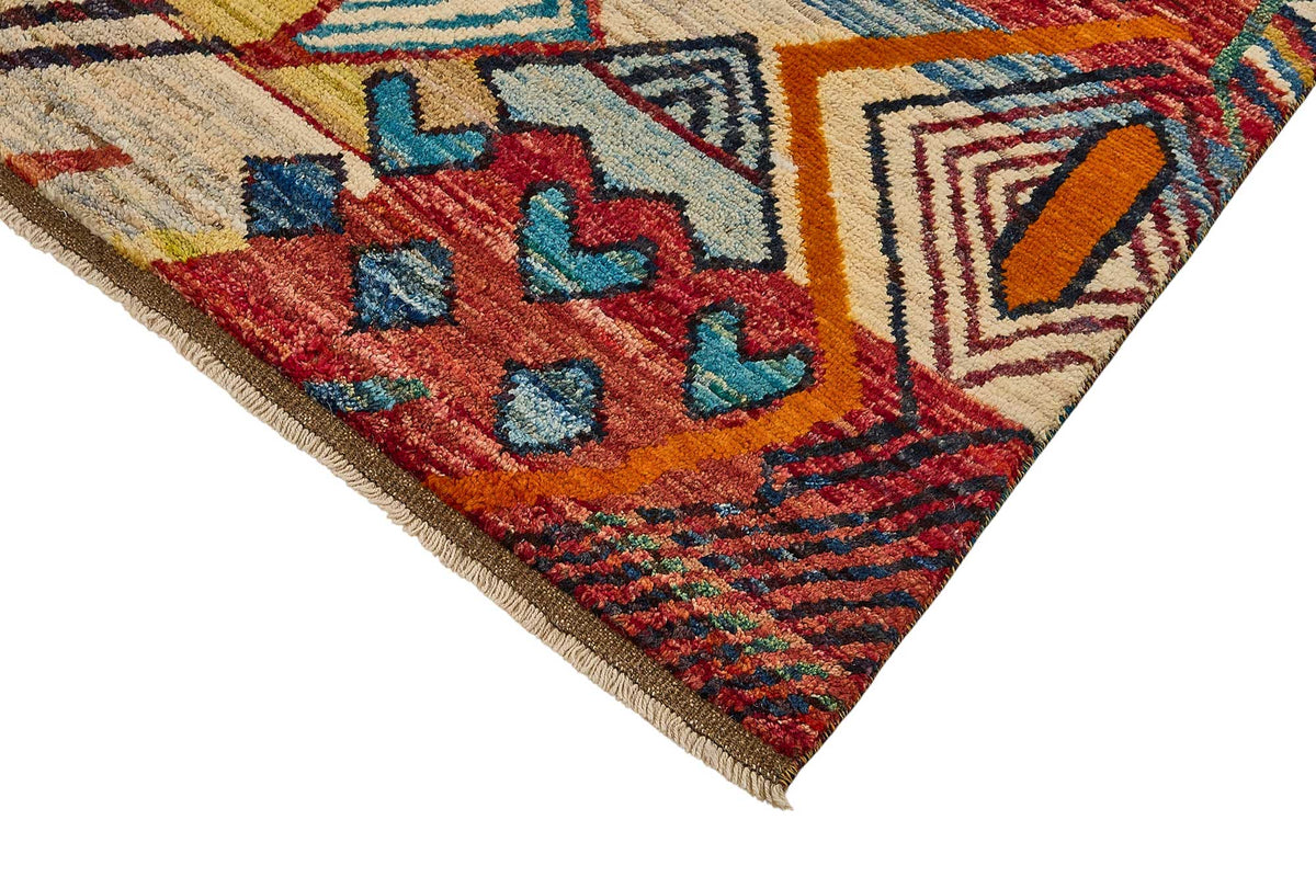 5x8 Multicolor Modern Tribal Rug - 51975