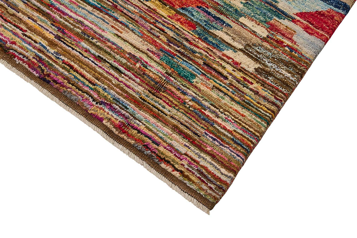 7x9 Multicolor Modern Tribal Rug - 51978