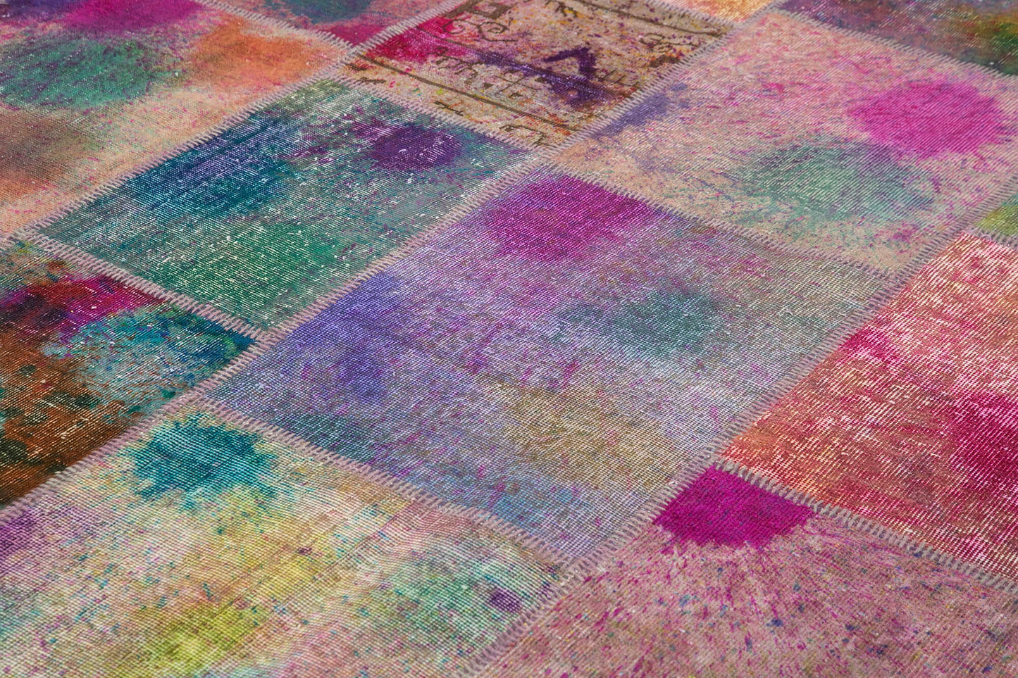 10x13 Multicolor Patchwork Rug - 7846