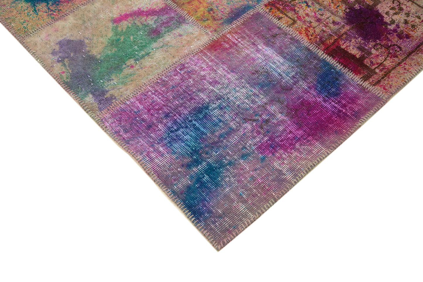 8x11 Multicolor Patchwork Rug- 7908