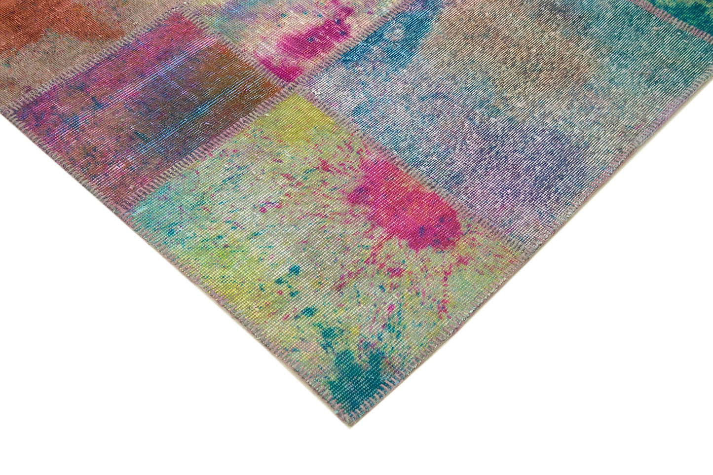 8x10 Multicolor Patchwork Rug - 8006