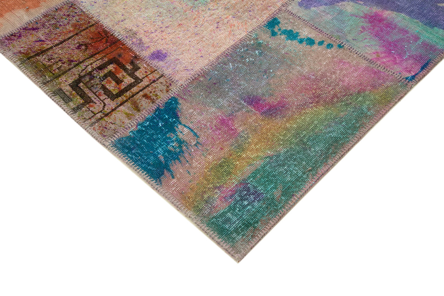 8x10 Multicolor Patchwork Rug - 8062