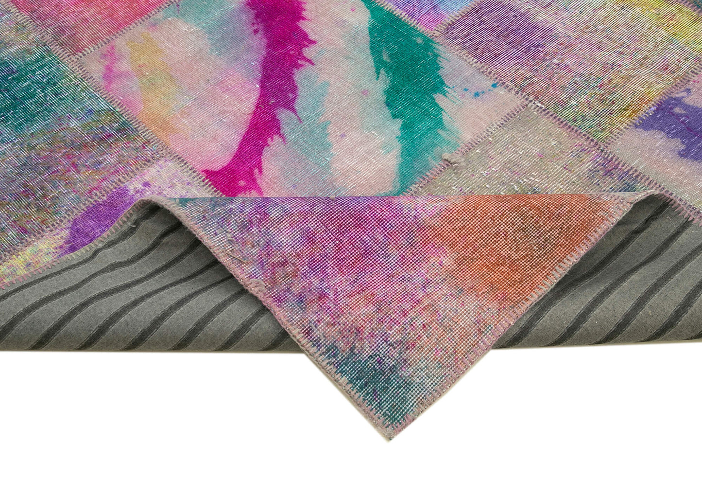8x10 Multicolor Patchwork Rug - 8062