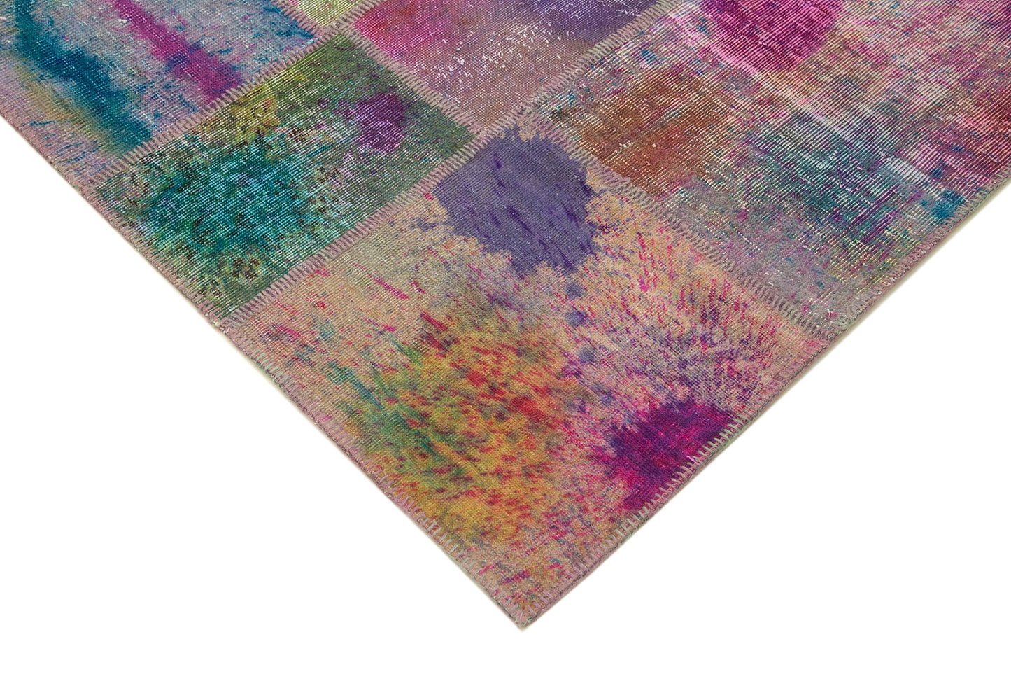 8x10 Multicolor Patchwork Rug - 8077