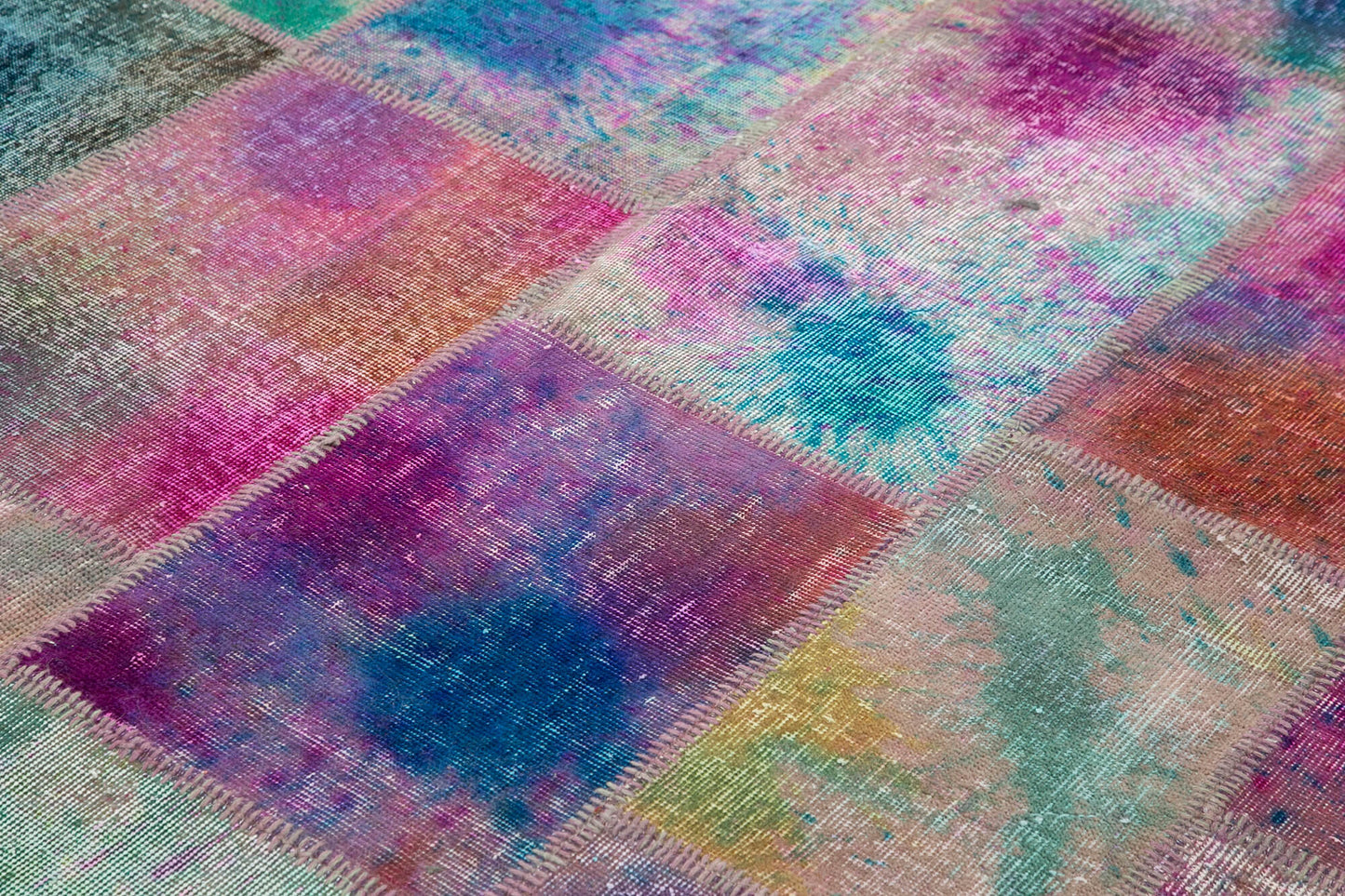 8x10 Multicolor Patchwork Rug - 8077