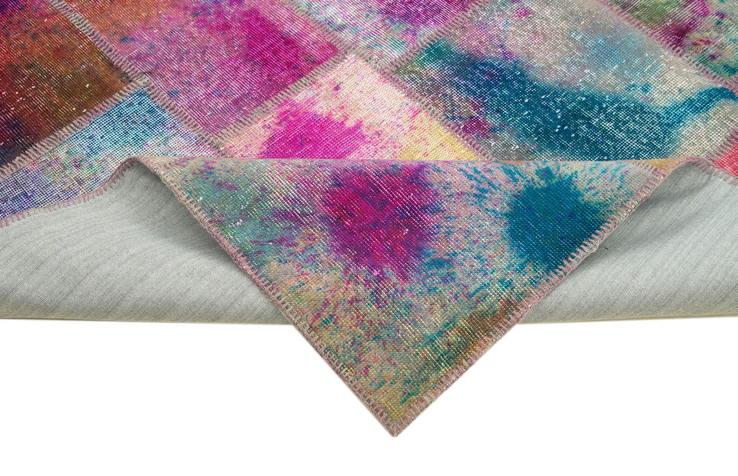 8x10 Multicolor Patchwork Rug - 8077