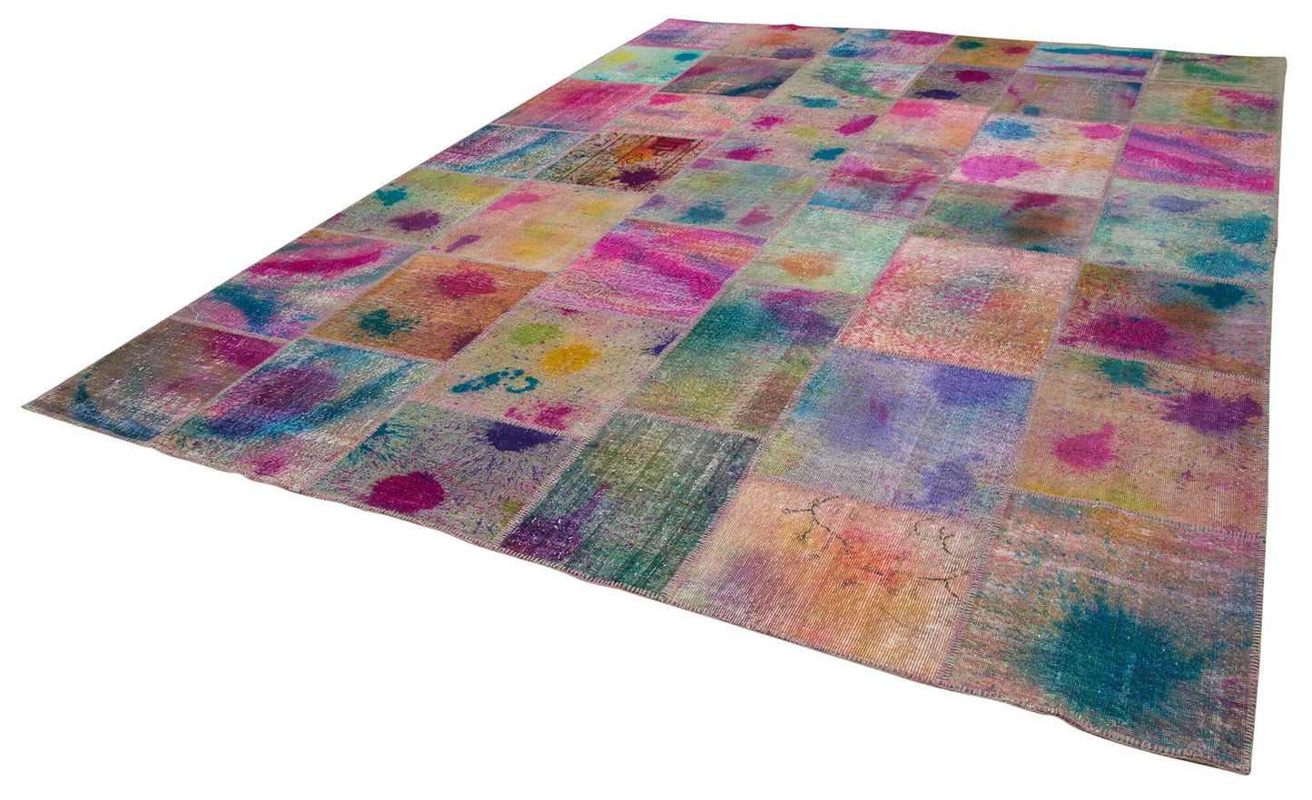 10x13 Multicolor Patchwork Rug - 9105